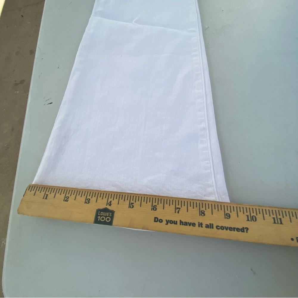 *scuffed* Le Frame High Rise White Flare Denim size 24 00 stretch - Picture 13 of 16